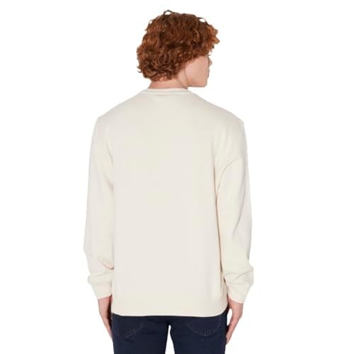 Lee Bisiklet Yaka Erkek Sweatshirt Beyaz XL