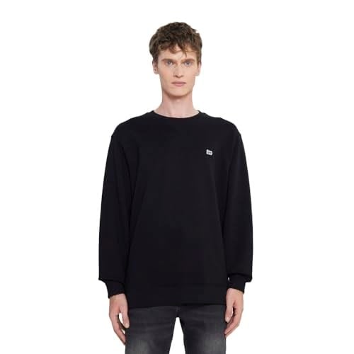Lee Bisiklet Yaka Erkek Sweatshirt Siyah M