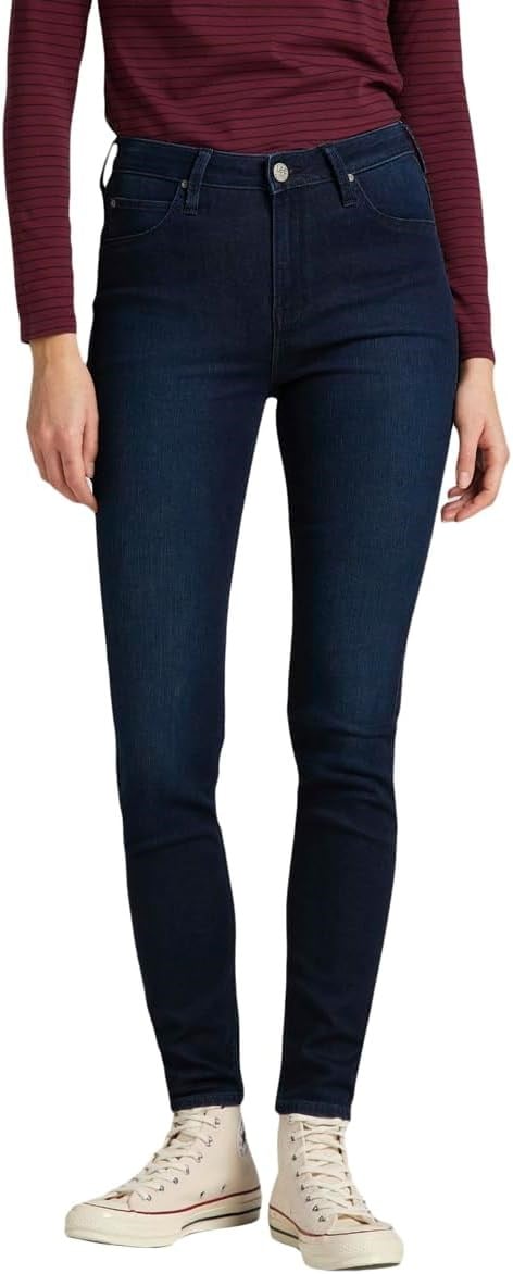 Lee L626 Scarlett High Skinny Fit Yüksek Bel Kadın Jean Pantolon, Lacivert, 28/29