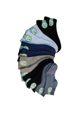 Leement socks Çocuk 12 Çift Yazlık Bambu Patik Çorap Dikişsiz Burun Esnek Asorti -1