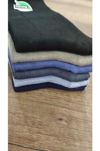 Leement socks Çocuk 6 Çift Bambu Soket Çorap Okul Çorabı Dikişsiz Burun Kaliteli Orta Kalın Asorti -1