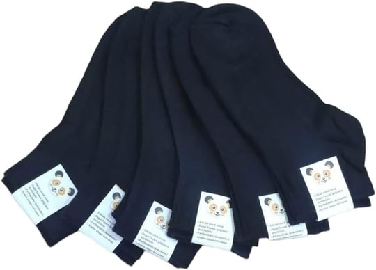 Leement socks Çocuk 6 Çift Pamuklu Yazlık Beyaz Patik Çorap beyaz -1