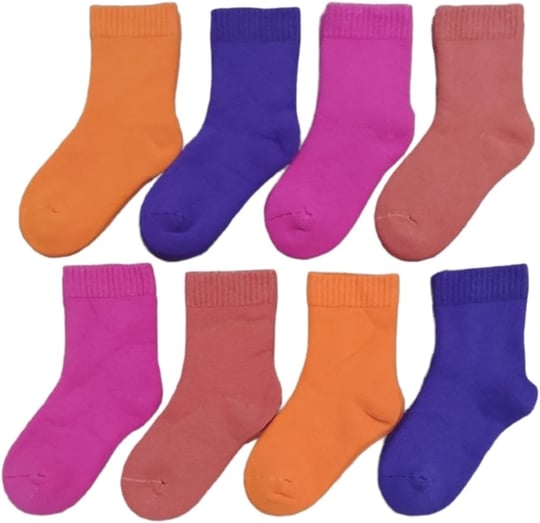 Leement socks Çocuk 8 Çift Kalın Havlu Termal Çorap Burun Dikişsiz Premium Seri Asorti -1