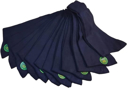 Leement socks Erkek 12 Çift Ince Yazlık Bambu Klasik Çorap beyaz -1