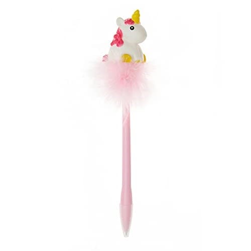 Legami - Parlak tek boynuzlu at kalemi, Writing is Magic, 20 cm, tükenmez kalem, mavi mürekkep, 0,7 mm uç, tek boynuzlu at sert yüzeye vurduğun - Seçenekler: Tek boynuzlu at, KALP, Santa Claus, Çağdaş