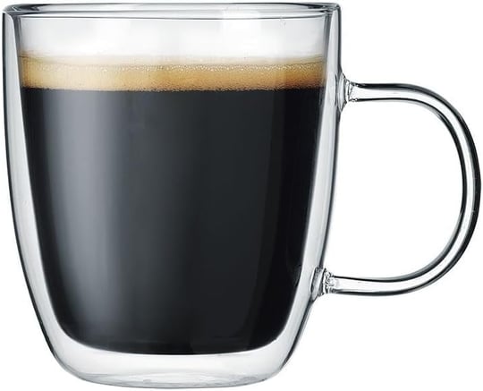 Leggno Vetro Borosilikat Çift Camlı Kulplu Bardak 120ML (2ad)