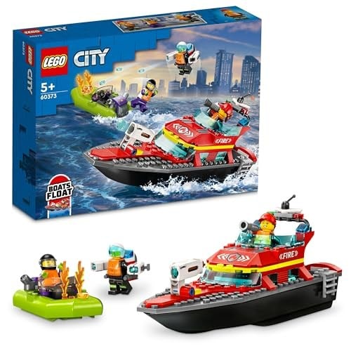 LEGO City İtfaiye Kurtarma Teknesi 60373-5 Yaş ve Üzeri Uygulamalı Oyunları Seven Çocuklar için Oyuncak Yapım Seti (144 Parça)