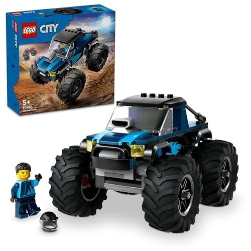LEGO City Mavi Canavar Kamyon 60402-5 Yaş ve Üzeri Çocuklar için Kamyonet İçeren Yaratıcı Oyuncak Yapım Seti (148 Parça)