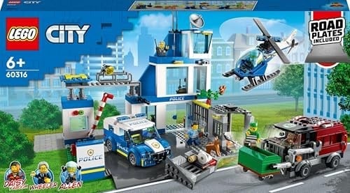 LEGO City Polis Merkezi 60316-6 Yaş ve Üzeri Çocuklar için Oyuncak Yapım Seti (668 Parça)