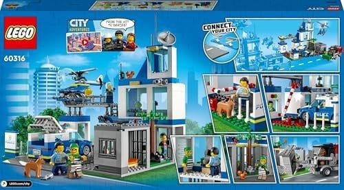 LEGO City Polis Merkezi 60316-6 Yaş ve Üzeri Çocuklar için Oyuncak Yapım Seti (668 Parça)
