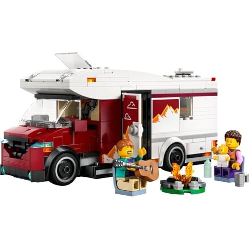 LEGO City Tatil Macera Karavanı 60454-6 Yaş ve Üzeri Çocuklar için Yaratıcı Oyuncak Yapım Seti, Doğum Günü Hediyesi (385 Parça)