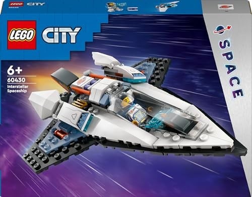 LEGO City Yıldızlararası Uzay Gemisi 60430-6 Yaş ve Üzeri Kız ve Erkek Çocukları için Astronot Minifigürü İçeren Yaratıcı Oyuncak Seti, Çocuklar için Doğum Günü Hediyesi Fikri (240 Parça)