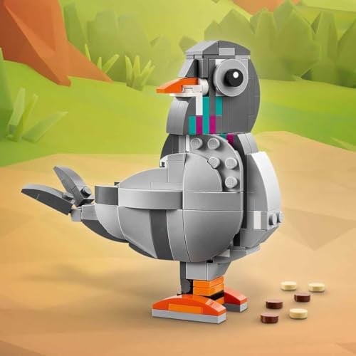 LEGO Creator 3’ü 1 Arada Oyunbaz Kedi 31163-8 Yaş ve Üzeri Çocuklar için Köpek veya Güvercin Figürüne Dönüşebilen Oyuncak Yapım Seti, Doğum Günü Hediyesi (407 Parça)