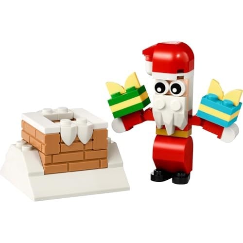 LEGO Creator Noel Baba ile Baca Eğlencesi 30692 – 6 Yaş ve Üzeri Erkek ve Kız Çocuklar için Hayal Gücünü Geliştiren Oyuncak Yapım Seti, Yeni Yıl Temalı Doğum Günü Hediye Fikri (60 Parça)