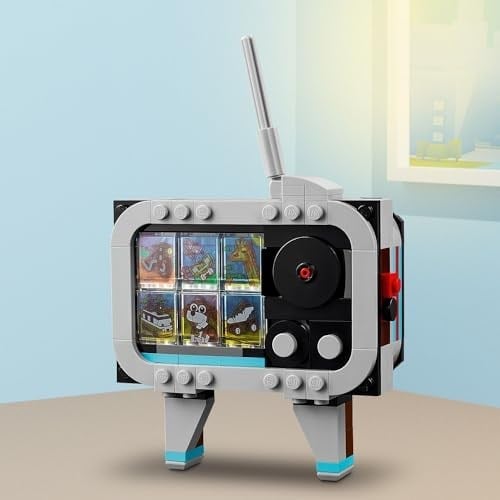 LEGO Creator Retro Fotoğraf Makinesi 31147-8 Yaş ve Üzeri Çocuklar için Televizyon ve Video Kamera Model Seçenekleri İçeren 3’ü 1 Arada Yaratıcı Oyuncak Yapım Seti, Doğum Günü Hediyesi (261 Parça)