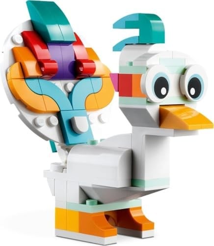 LEGO Creator Sihirli Tek Boynuzlu At 31140-7 Yaş ve Üzeri Çocuklar için Tek Boynuzlu At, Denizatı ve Tavus Kuşu İçeren Yaratıcı Oyuncak Yapım Seti (145 Parça)
