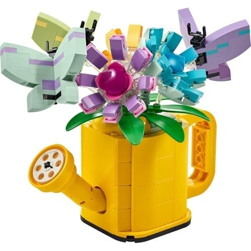 LEGO Creator Sulama Kabında Çiçekler 31149-8 Yaş ve Üzeri Çocuklar için Çizme ve Kuş Modeli Seçenekleri İçeren 3’ü 1 Arada Yaratıcı Oyuncak Yapım Seti, Doğum Günü Hediyesi Fikri (420 Parça)