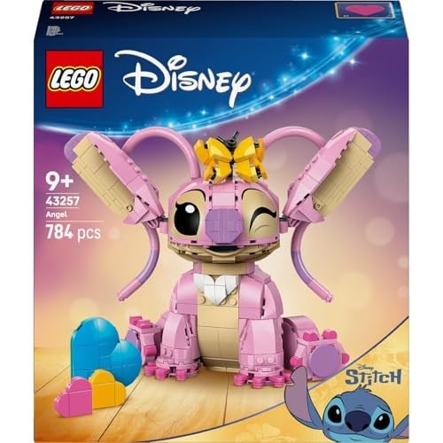 LEGO ǀ Disney Classic Angel 43257-9 Yaş ve Üzeri Çocuklar için Lilo ve Stiç Karakterlerini İçeren Yaratıcı Oyuncak Yapım Seti, Doğum Günü Hediyesi (784 Parça)