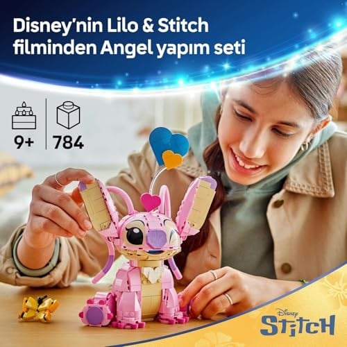 LEGO ǀ Disney Classic Angel 43257-9 Yaş ve Üzeri Çocuklar için Lilo ve Stiç Karakterlerini İçeren Yaratıcı Oyuncak Yapım Seti, Doğum Günü Hediyesi (784 Parça)