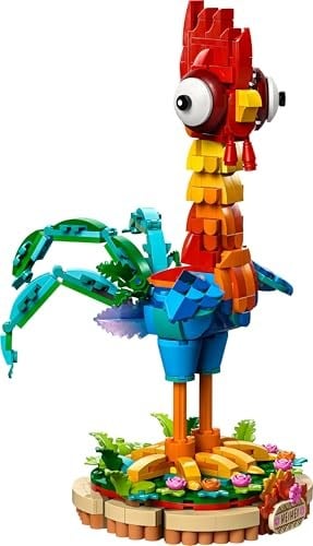 LEGO Disney Priness Moana 2 Heihei 43272 – 9 Yaş ve Üzeri Çocuklar için Döndürülebilir Baş ve Kanatları Olan Tavuk Figürü İçeren Model Yapım Seti, Kız ve Erkek Çocukları için Hediye Fikri (566 Parça)
