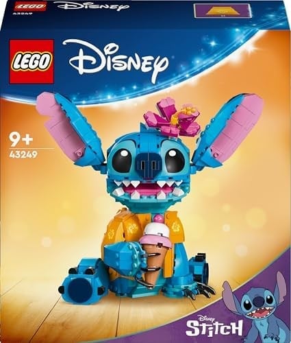 LEGO ǀ Disney Stiç 43249-9 Yaş ve Üzeri Çocuklar için Dondurma Külahlı İnşa Edilebilen Yaratıcı Oyuncak Yapım Seti (730 Parça)
