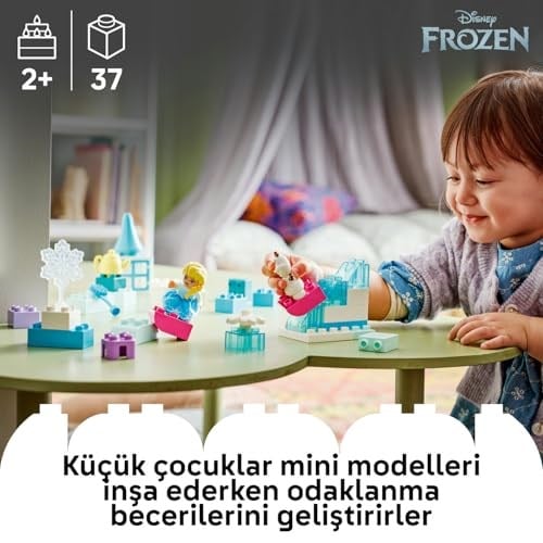 LEGO DUPLO Disney Elsa ve Olaf ile Karlar Ülkesi Yaratıcı Kutusu 10462 | 2 Yaş ve Üzeri Çocuklar için Karakterler ve Aksesuarlar İçeren Eğitici Oyuncak Yapım Seti, Yaratıcı Hediye Fikri (37 Parça)