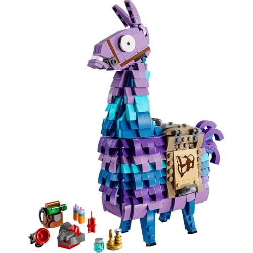 LEGO Fortnite Mühimmat Laması 77071 – 12 Yaş ve Üzeri Çocuklar için Grappler, Mavi Gazoz, Sille Suyu ve Dinamit Dahil Aksesuarlar İçeren Oyuncak Yapım Seti, Oyuncular için Hediye Fikri (691 Parça)