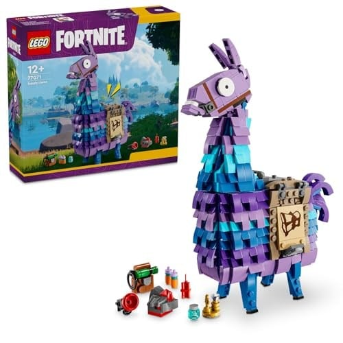 LEGO Fortnite Mühimmat Laması 77071 – 12 Yaş ve Üzeri Çocuklar için Grappler, Mavi Gazoz, Sille Suyu ve Dinamit Dahil Aksesuarlar İçeren Oyuncak Yapım Seti, Oyuncular için Hediye Fikri (691 Parça)