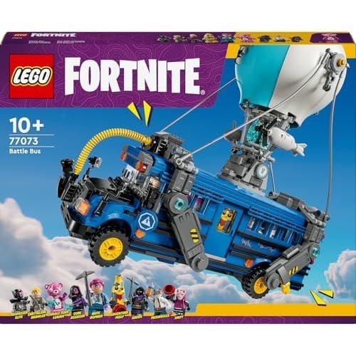 LEGO Fortnite Savaş Otobüsü 77073 – 10 Yaş ve Üzeri Çocuklar için Doğum Günü Hediyesi Fikri, Minnoş Takım Lideri, Drift, Tehlikedi Minifigürleri İçeren Yaratıcı Oyuncak Yapım Seti (954 Parça)