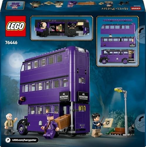 LEGO Harry Potter Hızır Otobüs Macerası 76446-8 Yaş ve Üzeri Çocuklar ve Yetişkinler için Benzersiz Sihirli Araç Modeli Yapım Seti, Doğum Günü Hediyesi (499 Parça)