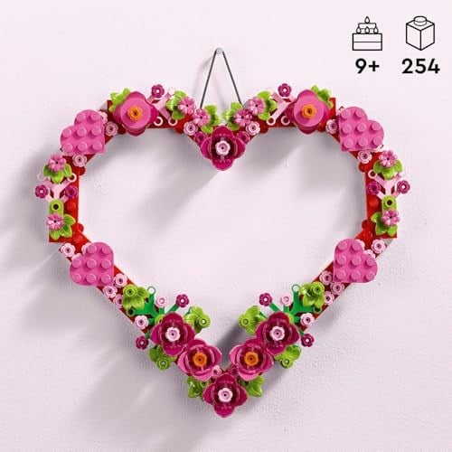 LEGO Icons Kalp Süsü 40638-9 Yaş Üzeri İçin Dekoratif, Hediyelik Yaratıcı Model Yapım Seti (254 Parça)