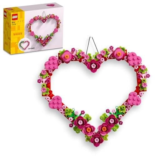 LEGO Icons Kalp Süsü 40638-9 Yaş Üzeri İçin Dekoratif, Hediyelik Yaratıcı Model Yapım Seti (254 Parça)