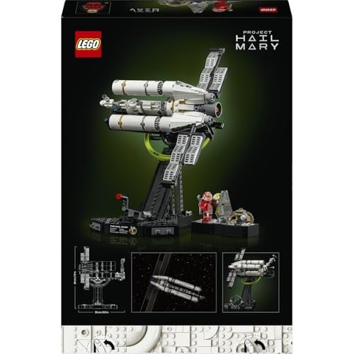 LEGO Icons Kurtuluş Projesi 11389 | Yetişkinler için Ryland Grace Minifigürü İçeren Dekoratif Uzay Gemisi Modeli Yapım Seti, Hediye Fikri (830 Parça)