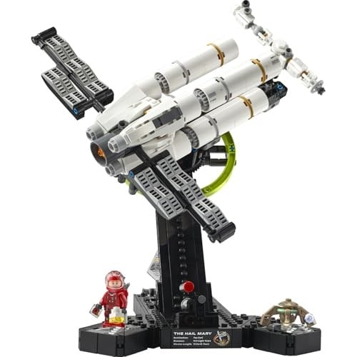 LEGO Icons Kurtuluş Projesi 11389 | Yetişkinler için Ryland Grace Minifigürü İçeren Dekoratif Uzay Gemisi Modeli Yapım Seti, Hediye Fikri (830 Parça)