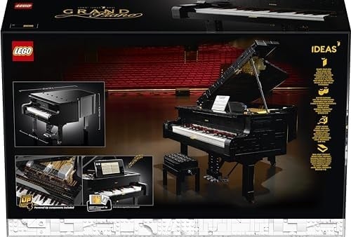LEGO Ideas Kuyruklu Piyano 21323 Yapım Seti, Yetişkinler için Yaratıcı Yapım Seti, Kendi Piyanonuzu Yapın (3662 Parça)