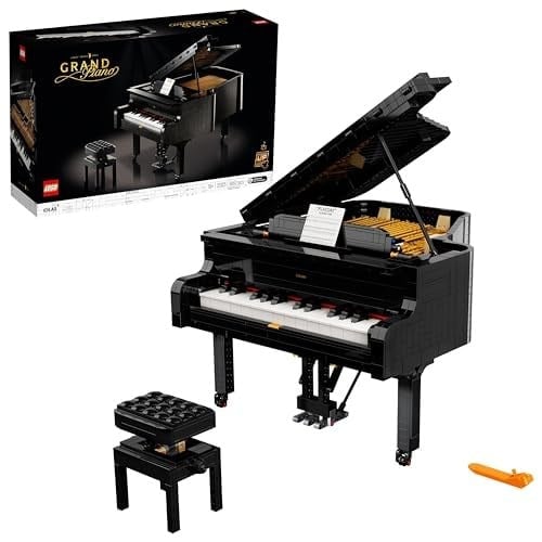 LEGO Ideas Kuyruklu Piyano 21323 Yapım Seti, Yetişkinler için Yaratıcı Yapım Seti, Kendi Piyanonuzu Yapın (3662 Parça)