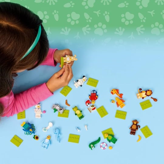 Lego Japon Balığı Kostümü - Mini Figürler Serisi 28 Hayvanlar, Tekli Mini Figür (Lego 71050)