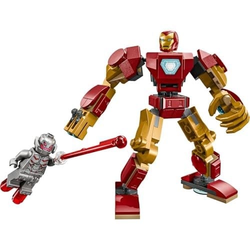 LEGO Marvel Iron Man Robotu, Ultron’a Karşı 76307-6 Yaş ve Üzeri Süper Kahraman Sevenler için Yaratıcı Oyuncak Yapım Seti, Doğum Günü Hediyesi (101 Parça)