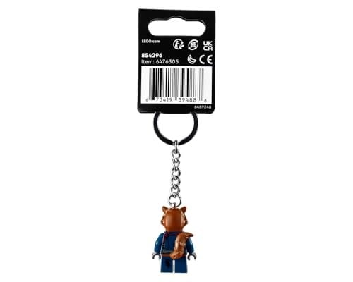 LEGO Marvel Süper Kahramanlar Roket Rakun Minifigür Anahtarlık 854296, Kahverengi, Small, Kahverengi, S
