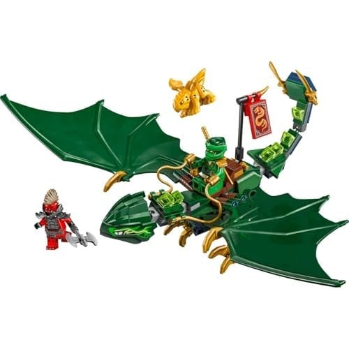 LEGO NINJAGO Lloyd’un Yeşil Orman Ejderhası 71829-6 Yaş ve Üzeri Çocuklar için 2 Minifigürlü Yaratıcı Oyuncak Yapım Seti, Doğum Günü Hediyesi (128 Parça)