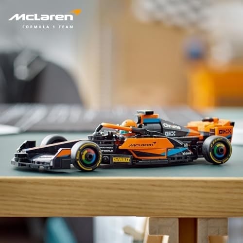 LEGO Speed Champions 2023 McLaren Formula 1 Yarış Arabası Set 76919 – 9 Yaş ve Üzeri Kız ve Erkek Çocukları için Koleksiyonluk Oyuncak Model Yapım Seti, Çocuk Doğum Günü Hediyesi Fikri (245 Parça)