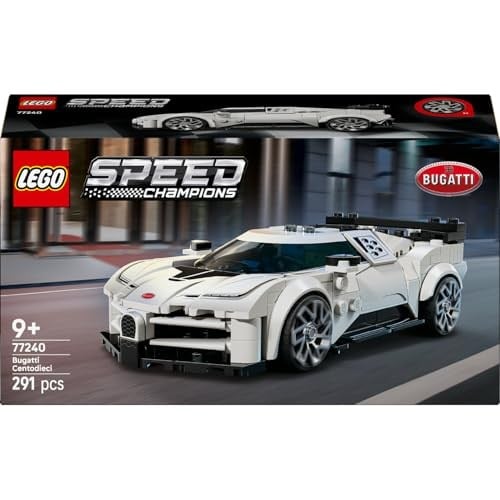 LEGO Speed Champions Bugatti Centodieci 77240 – 9 Yaş ve Üzeri Çocuklar İçin Koleksiyonluk Model Araba, Detaylı Yarış Arabası ve Sürücü Figürüyle Oyun ve Sergileme Yapım Seti (291 Parça)
