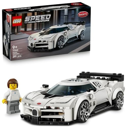 LEGO Speed Champions Bugatti Centodieci 77240 – 9 Yaş ve Üzeri Çocuklar İçin Koleksiyonluk Model Araba, Detaylı Yarış Arabası ve Sürücü Figürüyle Oyun ve Sergileme Yapım Seti (291 Parça)