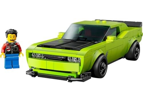 LEGO Speed Champions Dodge Challenger SRT Hellcat 77237 – 9 Yaş ve Üzeri Yarış Arabası Tutkunu Çocuklar için Koleksiyonluk Spor Araba Modeli, Yaratıcı Oyuncak Yapım Seti Hediye Fikri (390 Parça)