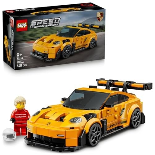 LEGO Speed Champions Porsche 911 GT3 RS 77239 – 9 Yaş ve Üzeri Çocuklar İçin Detaylı Koleksiyonluk Model Araba, Sürücü Figürüyle Oyun ve Sergileme Yapım Seti, Araba Severlere Hediye Fikri (348 Parça)