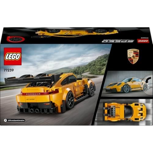 LEGO Speed Champions Porsche 911 GT3 RS 77239 – 9 Yaş ve Üzeri Çocuklar İçin Detaylı Koleksiyonluk Model Araba, Sürücü Figürüyle Oyun ve Sergileme Yapım Seti, Araba Severlere Hediye Fikri (348 Parça)