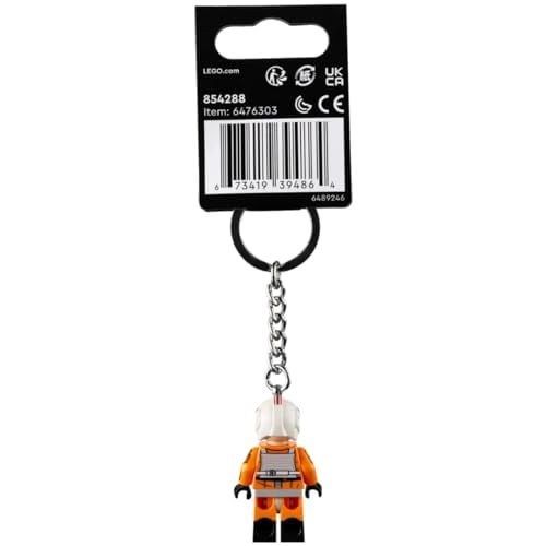 LEGO Star Wars Luke Skywalker Pilot Kıyafet Minifigür Anahtarlık 854288, Turuncu, Small, Turuncu, S