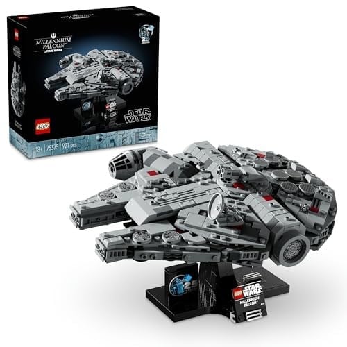 LEGO Star Wars Millennium Falcon 75375 – Star Wars Seven Yetişkin Kadınlar ve Erkekler için İnşa Edilebilen Koleksiyonluk Yaratıcı Starship Model Yapım Seti, Doğum Günü Hediyesi Fikri (921 Parça)