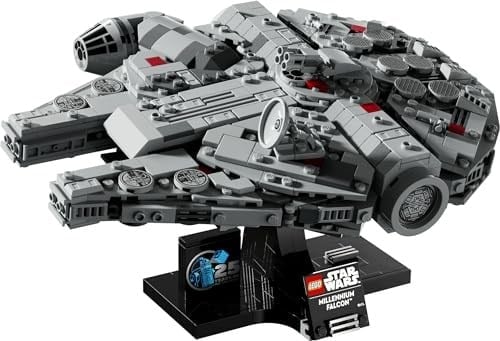LEGO Star Wars Millennium Falcon 75375 – Star Wars Seven Yetişkin Kadınlar ve Erkekler için İnşa Edilebilen Koleksiyonluk Yaratıcı Starship Model Yapım Seti, Doğum Günü Hediyesi Fikri (921 Parça)