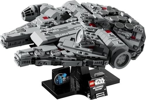 LEGO Star Wars Millennium Falcon 75375 – Star Wars Seven Yetişkin Kadınlar ve Erkekler için İnşa Edilebilen Koleksiyonluk Yaratıcı Starship Model Yapım Seti, Doğum Günü Hediyesi Fikri (921 Parça)